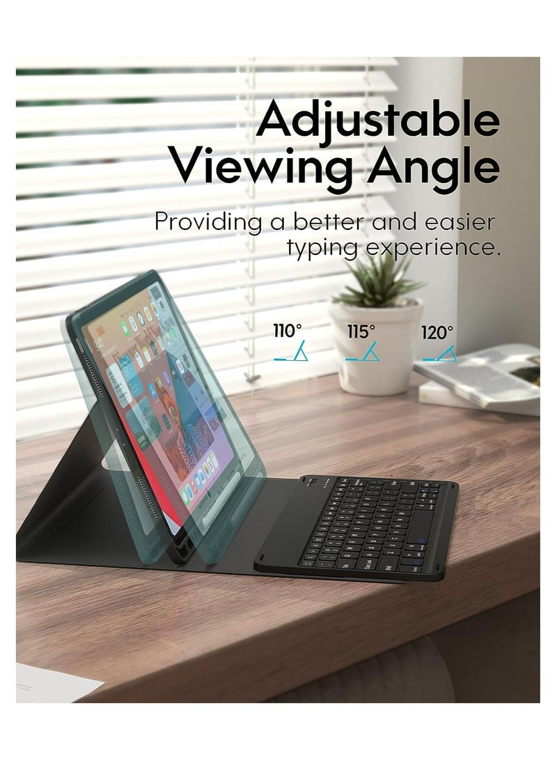 ELTRAZONE ELTERAZONE Keyboard Case for iPad Pro 12.9 2020 4th Generation, iPad Pro 12.9 Case with Keyboard 3rd Generation 2018 - Wireless Detachable - with Pencil Holder - iPad Pro 12.9 inch Keyboard Case,Black - Image 3