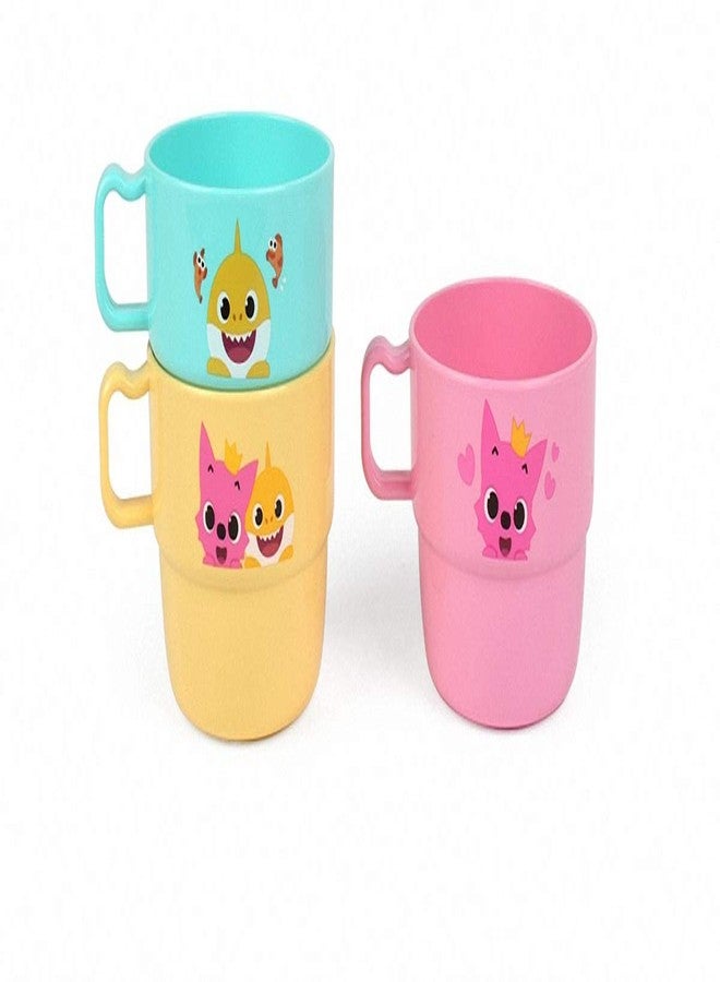 PINKFONG Cup with Handle-3P Family Plastic Cups (230ml) : 3pcs 1 Set - Image 2