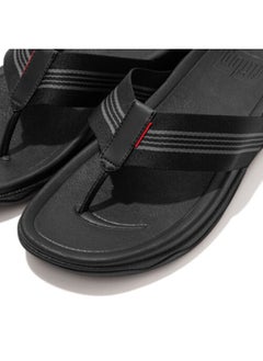 FitFlop Fitflop Mens Surfer Stripe Toe Post EZ5-090  Black  - Image 4