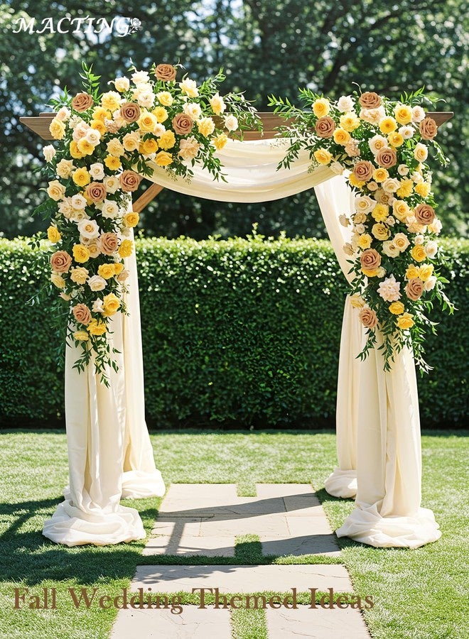 MACTING 30PCS Artificial Flower Roses Real Touch Fake Rose Flowers with Stem Foam Roses for DIY Wedding Bouquet Table Centerpieces Party Baby Shower Spring Home Valentines Day Decorations,Gold Yellow - Image 5