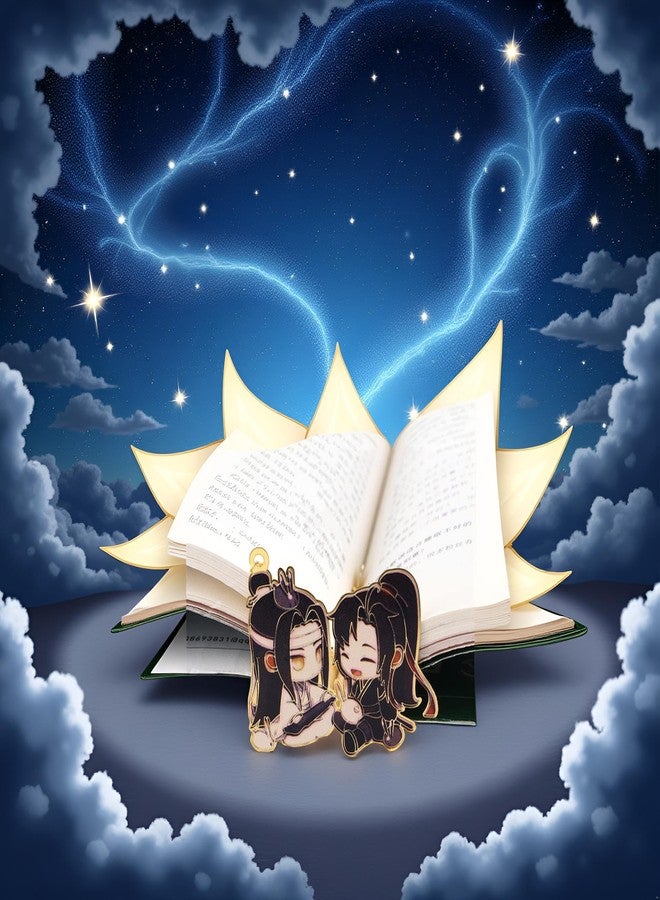 Junfamilee Chinese Mo Dao Zu Shi Bookmark， Grandmaster of Demonic Cultivation Wei Wuxian LAN Wangji Metal hollowing Bookmark, Bookmarks, Office Supplies - Image 5