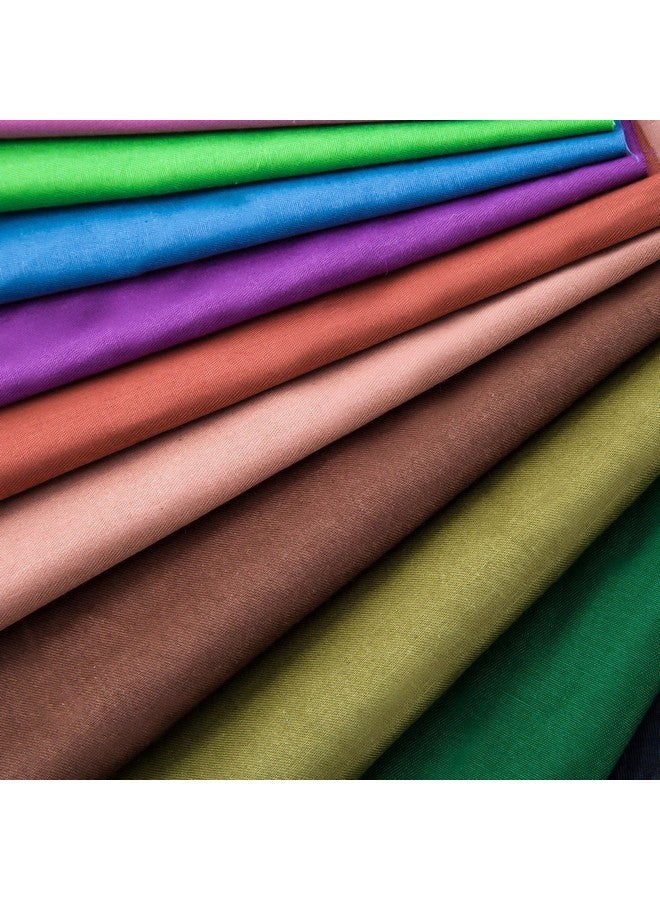 مادر 50 قطعة من القماش متعدد الألوان مرقع مربعات مختلطة حزمة خياطة اللحف 50 لونًا (10 × 10 سم) - Image 2