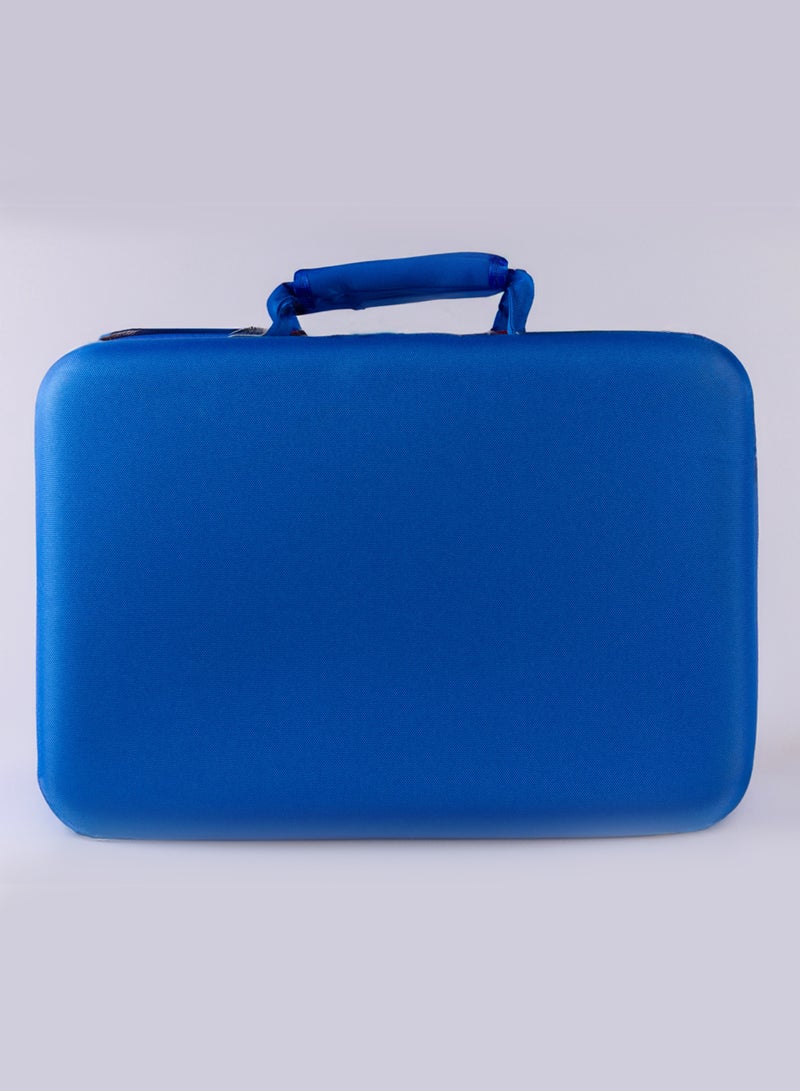 Log Electronics Carrying Case Travel Storage Bag Compatible with PlayStation 5 Slim - Blue - Image 4