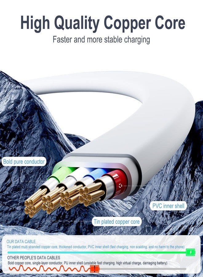 كابل شحن SDBAUX، كابل USB-C متعدد المنافذ إلى 3 في 1، منافذ شحن متعددة، شحن سريع 3 أمبير، كابل Lightning، كابل شحن محمول، كابل هاتف ذكي، مزود طاقة متزامن للهاتف/Type-C/Micro USB. - Image 5