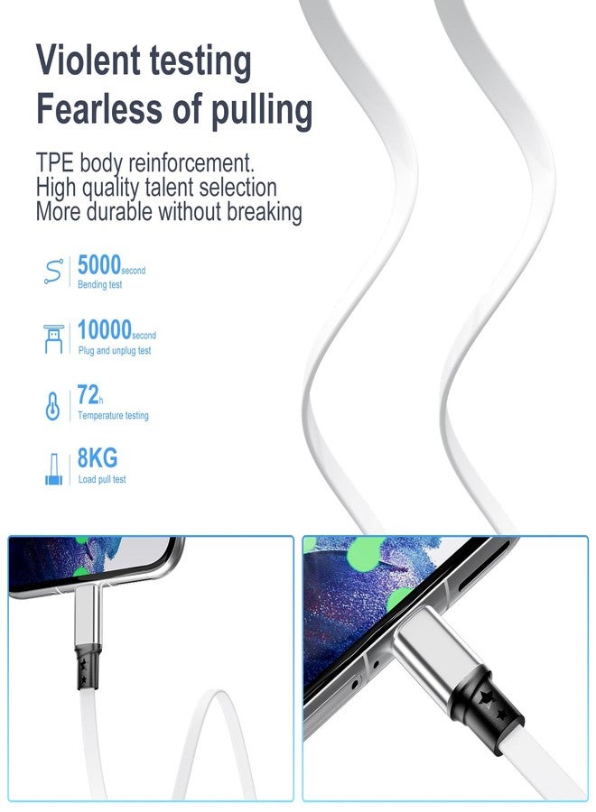 كابل شحن SDBAUX، كابل USB-C متعدد المنافذ إلى 3 في 1، منافذ شحن متعددة، شحن سريع 3 أمبير، كابل Lightning، كابل شحن محمول، كابل هاتف ذكي، مزود طاقة متزامن للهاتف/Type-C/Micro USB. - Image 4