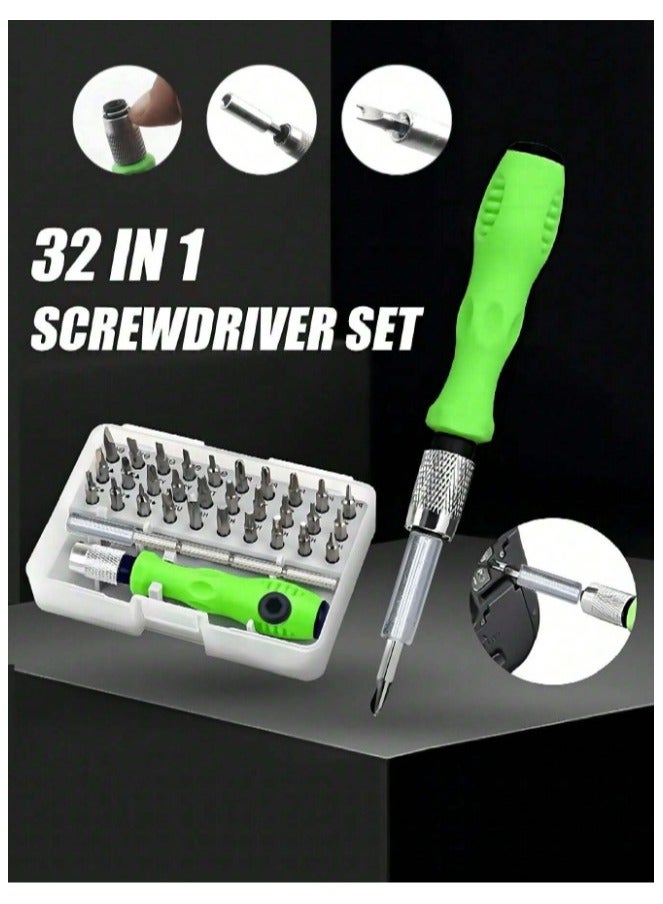 Professional Precision Screwdriver Set consisting of 32 pieces, multi-use, suitable for repairing glasses, phones, computers, tablets, cameras and other products. - Image 1