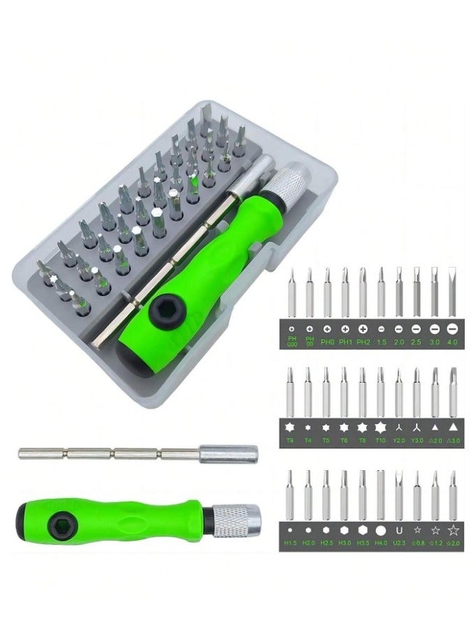 Professional Precision Screwdriver Set consisting of 32 pieces, multi-use, suitable for repairing glasses, phones, computers, tablets, cameras and other products. - Image 2