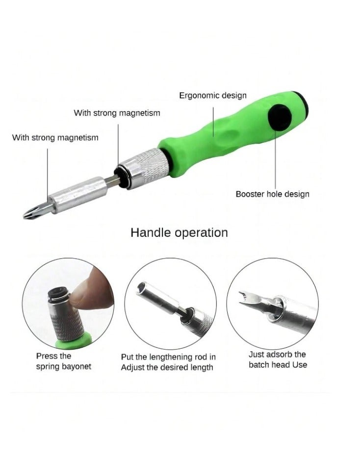 Professional Precision Screwdriver Set consisting of 32 pieces, multi-use, suitable for repairing glasses, phones, computers, tablets, cameras and other products. - Image 3