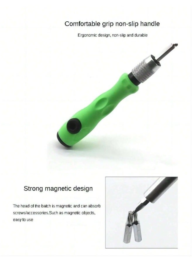 Professional Precision Screwdriver Set consisting of 32 pieces, multi-use, suitable for repairing glasses, phones, computers, tablets, cameras and other products. - Image 4