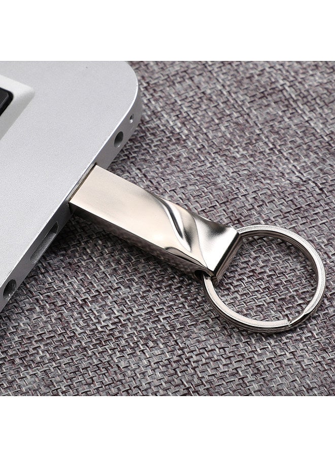 KKMOON CW10292 Zinc Alloy USB Flash Drive Waterproof Pen Drive 32GB/64GB USB 2.0 Flash Memory Stick Pen Drive with Key Ring