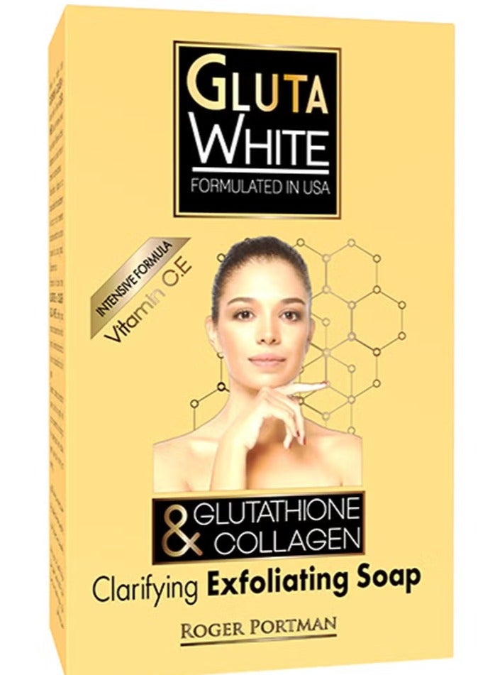 Gluta White Glutathione & Collagen Clarifying & Exfoliating Soap 190g