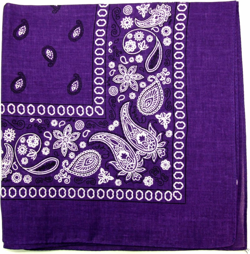 Novelty Bandanas Paisley Cotton Bandanas Single Pack
