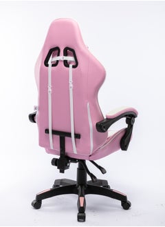 Manta Ray Gaming Chair High Back Racing Style With Pu Leather Bucket Seat 360 Swivel With Heavy Duty Steel Can Hold Upto 150Kg Headrest Lumbar Support Steel 12 Star Base Compatible With E Sports Color pink  - Image 5