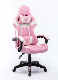 Manta Ray Gaming Chair High Back Racing Style With Pu Leather Bucket Seat 360 Swivel With Heavy Duty Steel Can Hold Upto 150Kg Headrest Lumbar Support Steel 12 Star Base Compatible With E Sports Color pink  - Image 3
