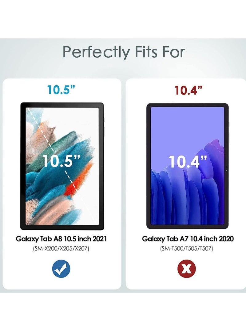 Clear Case for Samsung Galaxy Tab A8 10.5 Inch 2022 (-X200/X205/X207), Shockproof Silicon Protective Skin Case/ Slim Back Cover - Image 5