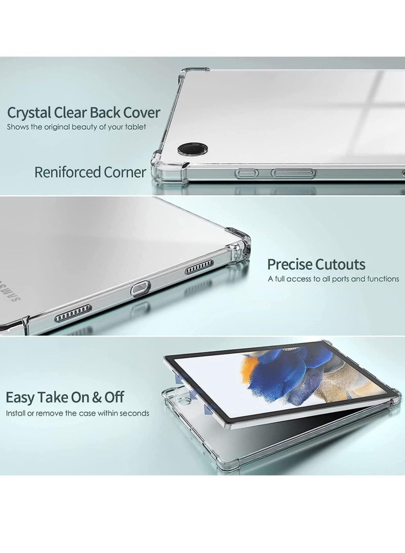 Clear Case for Samsung Galaxy Tab A8 10.5 Inch 2022 (-X200/X205/X207), Shockproof Silicon Protective Skin Case/ Slim Back Cover - Image 4