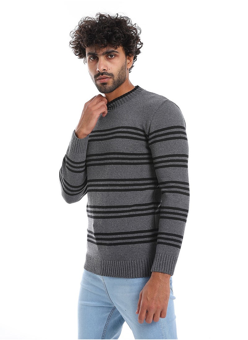 Caesar Wool Mens Pullover With Multi Design  - Image 2