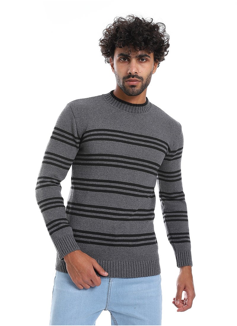 Caesar Wool Mens Pullover With Multi Design  - Image 1