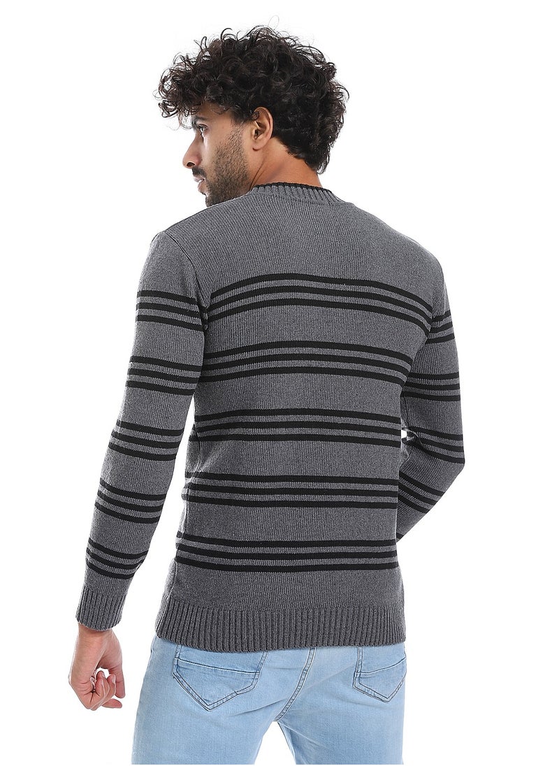 Caesar Wool Mens Pullover With Multi Design  - Image 4