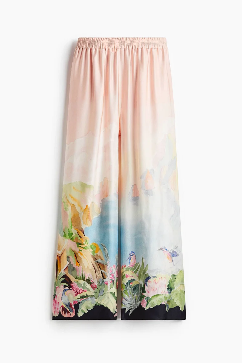 H&M Printed pull-on trousers