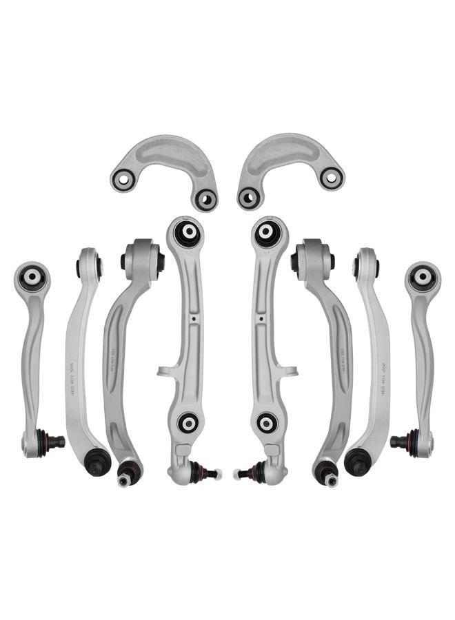 LUKYUCHA Front Upper & Lower Suspension Control Arms Kit Fit for Bentley Continental GT GTC Flying Spur 2004-2019, 3W0407505, 3W0407509, 3W0407693, 3W0407506, 3W0407510, 3W0407694, 3W0407151 - Image 1