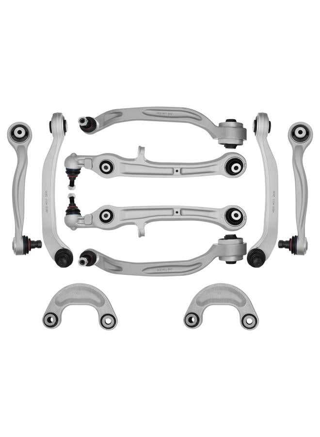 LUKYUCHA Front Upper & Lower Suspension Control Arms Kit Fit for Bentley Continental GT GTC Flying Spur 2004-2019, 3W0407505, 3W0407509, 3W0407693, 3W0407506, 3W0407510, 3W0407694, 3W0407151 - Image 2