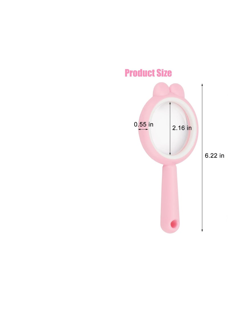 Generic - 1PCS Kids Magnifying Glass 4X Handheld Reading Magnifiers Child Magnifying Lens Learning Tool for Explorations Reading Science Experiments Hobbies - Image 1