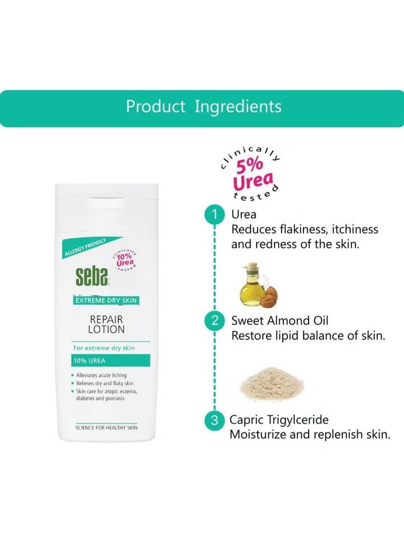 SEBA Extreme Dry Skin Urea Repair Lotion 200ml | Intensive Moisturizing Care - Image 5