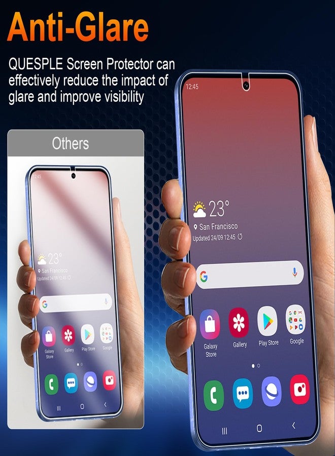 QUESPLE 2 Pack for Samsung Galaxy S25 Plus Anti-Glare Matte Privacy Screen Protector 6.7 inch, Smooth and Responsive Touch Flexible EPU Film, [Support Fingerprint Unlock] [Self-Healing] [Not Glass] - Image 4