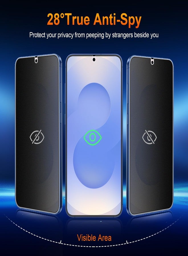 QUESPLE 2 Pack for Samsung Galaxy S25 Plus Anti-Glare Matte Privacy Screen Protector 6.7 inch, Smooth and Responsive Touch Flexible EPU Film, [Support Fingerprint Unlock] [Self-Healing] [Not Glass] - Image 3