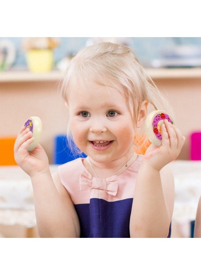 Imagination Generation Baker'S Dozen Wooden Donuts 13 Assorted Colorful Wood Eats! Pastries  - Image 5
