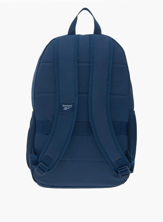 Reebok Logo Print Backpack With Adjustable Shoulder Straps And Pencil Pouch
