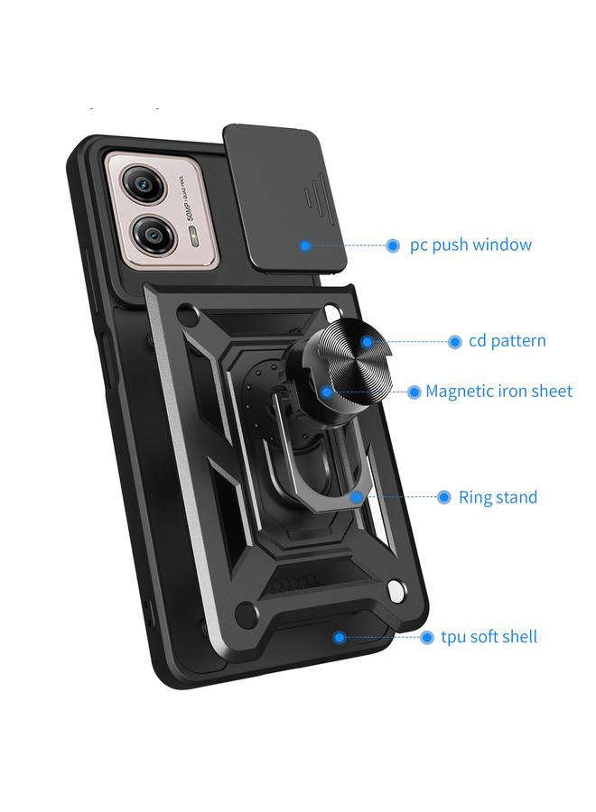 S-TOP Case For Motorola Moto G53 / G13 / G23 5G Sliding Camera Cover Design TPU+PC Phone Case - Image 3