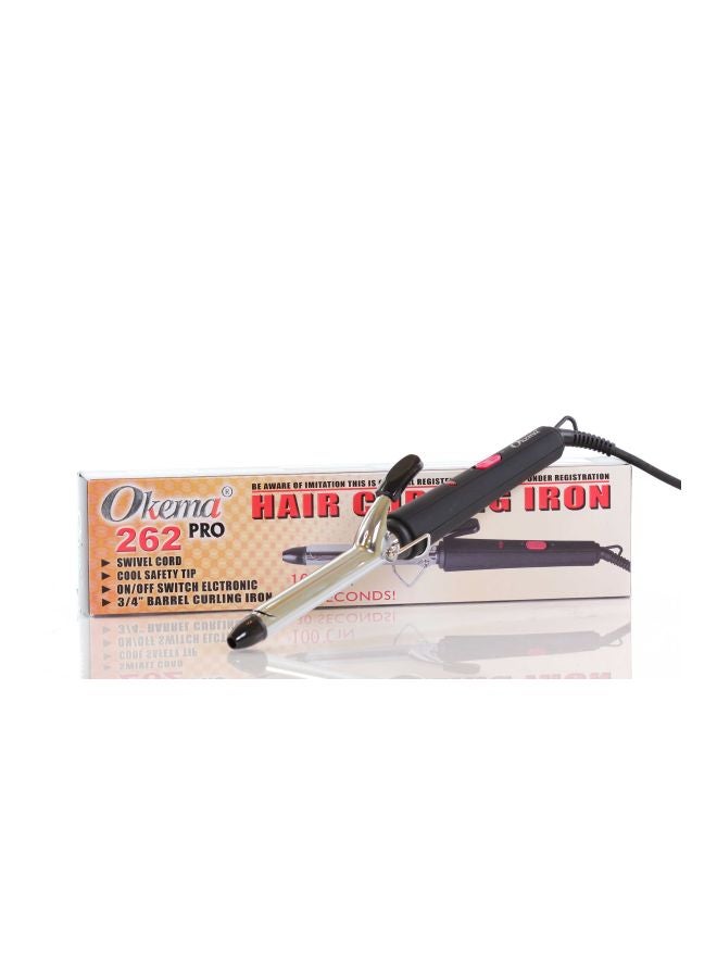Okema Pro Curling Iron Black/Silver - Image 3