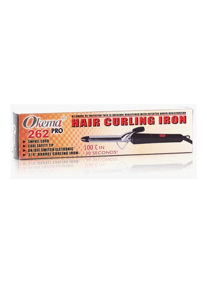 Okema Pro Curling Iron Black/Silver - Image 2