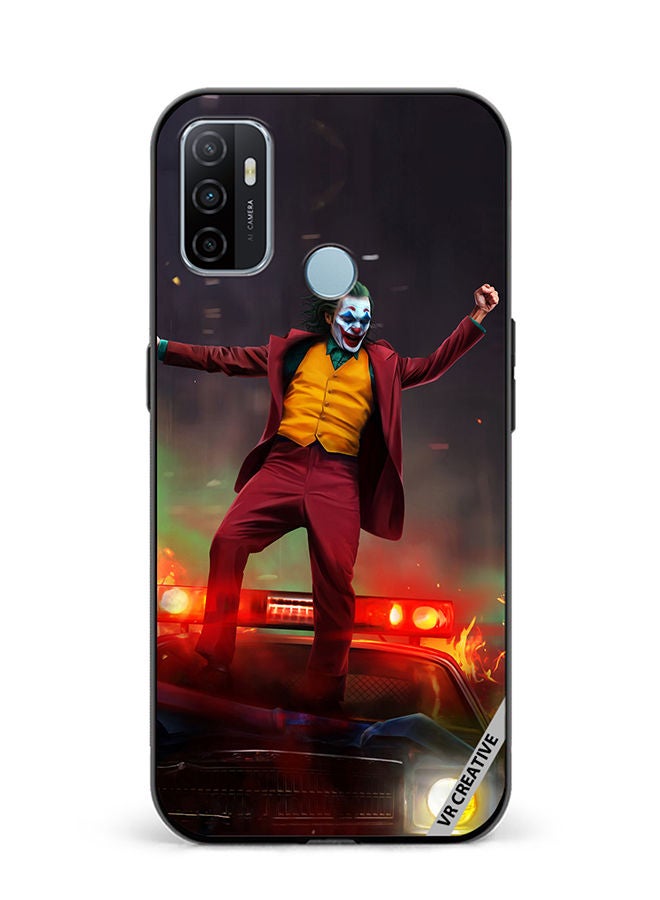 VR CREATIVE Protective Case Cover For Oppo A53 Joker Over A Car With His Evil Laugh Design Multicolour - Image 1