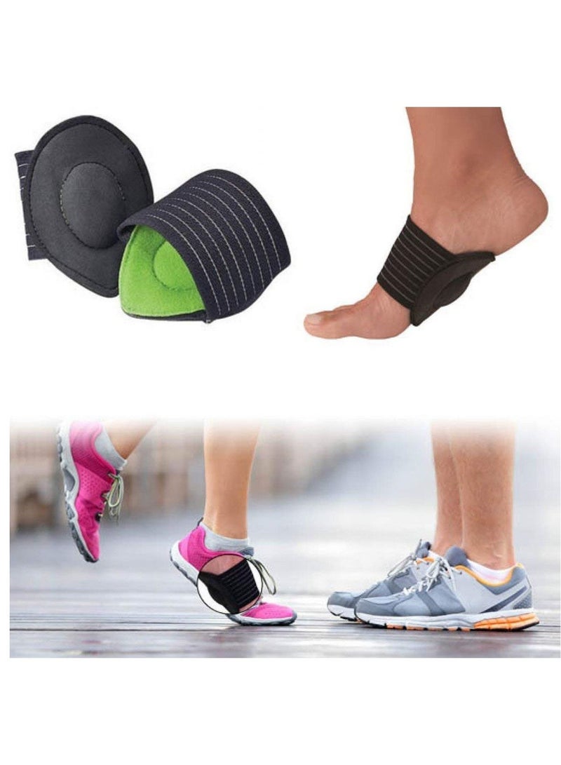 Strutz زوج واحد من نعلات قوس القدم لدعم الكعب والتهاب اللفافة الأخمصية وتسكين آلام الكعب المتدلي والصدمات والجمال الصحي - Image 1
