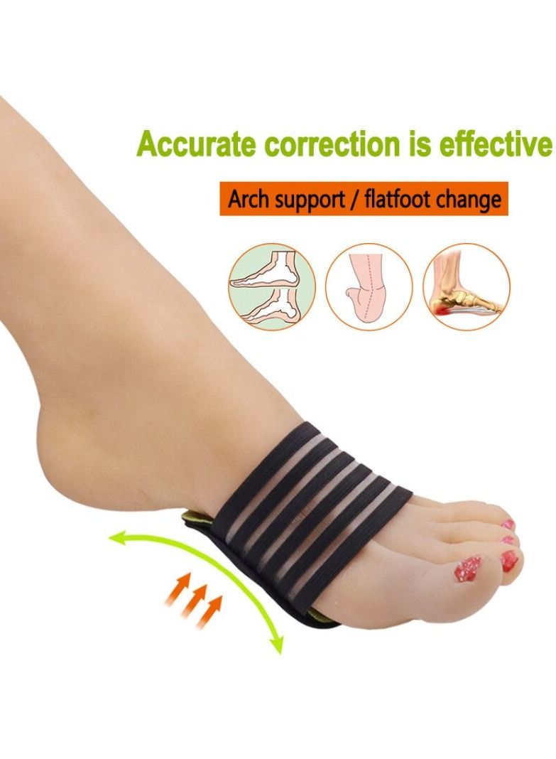 Strutz زوج واحد من نعلات قوس القدم لدعم الكعب والتهاب اللفافة الأخمصية وتسكين آلام الكعب المتدلي والصدمات والجمال الصحي - Image 5