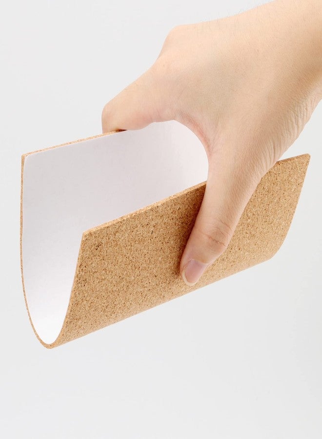 MUKLEI 36 Pcs 6 x 6 Inch Self Adhesive Cork Sheets, Sticky Back Sheets Square Cork Backing for Tiles, Coasters and DIY Crafts - Image 4