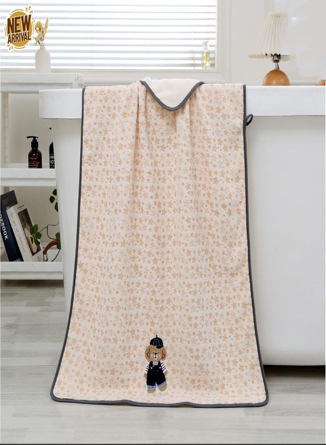Closecret Newborn Baby Bath Towel Soft & Absorbent Premium Microfiber Cotton Towels for Babies, Toddlers – Ideal for Daily Use (Multicolor) 50 x 100 cm (Pack of 1) - Image 3