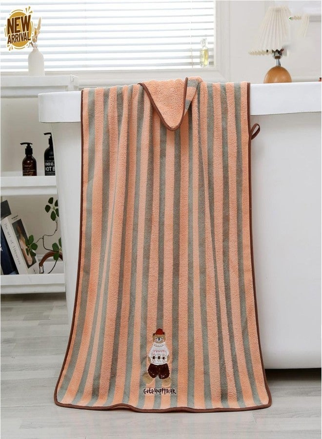 Closecret Newborn Baby Bath Towel Soft & Absorbent Premium Microfiber Cotton Towels for Babies, Toddlers – Ideal for Daily Use (Multicolor) 50 x 100 cm (Pack of 1) - Image 5