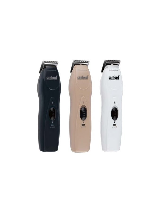 Sanford - Rechargeable Hair Clipper Black/White/Brown - Image 1
