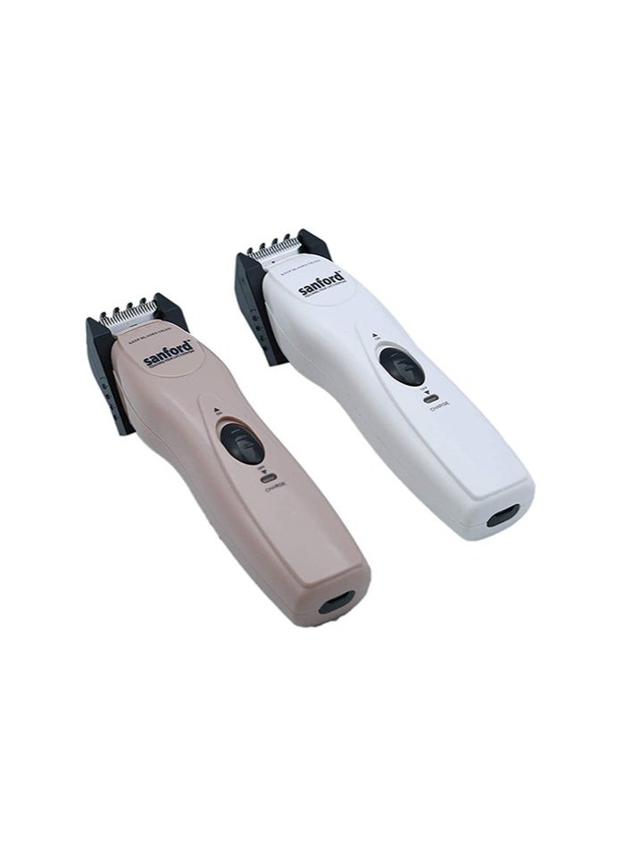 Sanford - Rechargeable Hair Clipper Black/White/Brown - Image 1