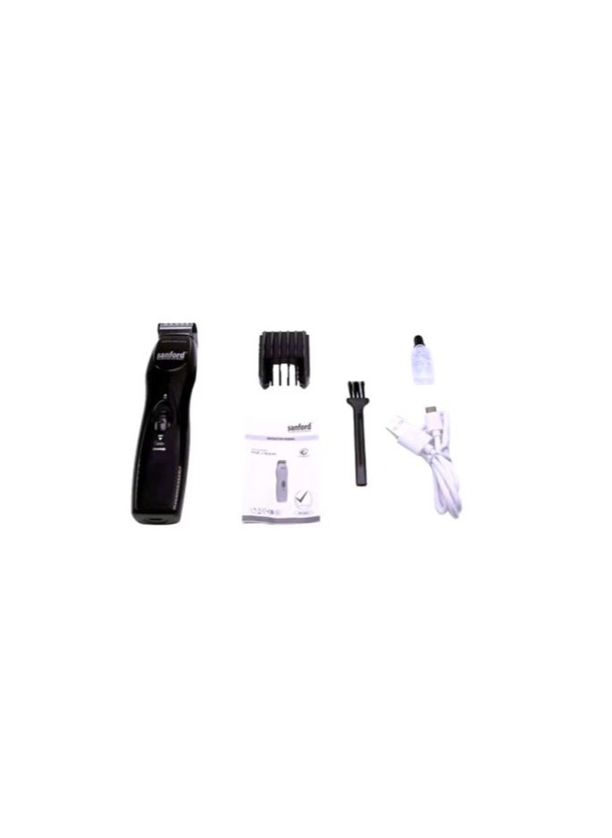 Sanford - Rechargeable Hair Clipper Black/White/Brown - Image 1