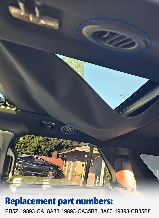 ANODZU BB5Z-19893-CA Headliner Rear Ceiling AC Air Vent Louver Fit for Ford Explorer 2011-2019, for Police Interceptor Utility 2013-2015 Fit for Lincoln MKT 2013-2019, Black 2 Pack - Image 3