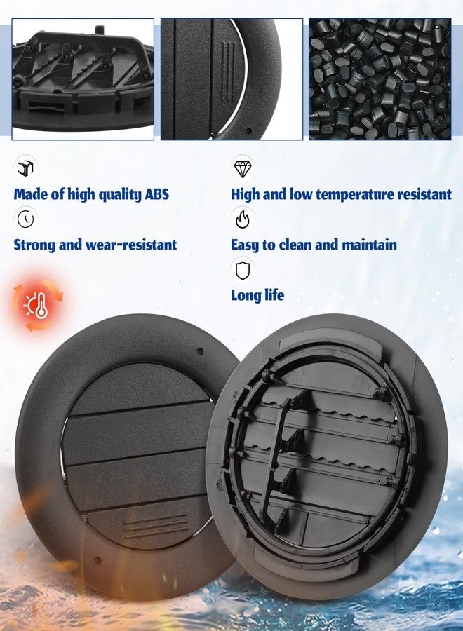 ANODZU BB5Z-19893-CA Headliner Rear Ceiling AC Air Vent Louver Fit for Ford Explorer 2011-2019, for Police Interceptor Utility 2013-2015 Fit for Lincoln MKT 2013-2019, Black 2 Pack - Image 5