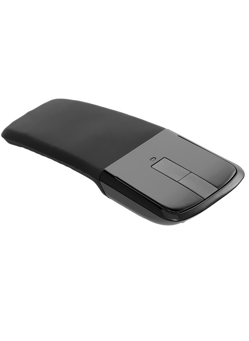 2.4G Wireless Mouse with USB Arc Mouse with Touch Function Folding Optical Mice with USB Receiver Bending Mouse