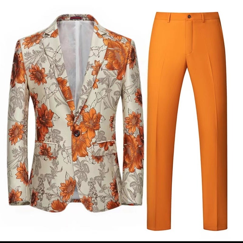 main push Korean slim suit suit AliExpress solid color business casual stretch suit - Image 3