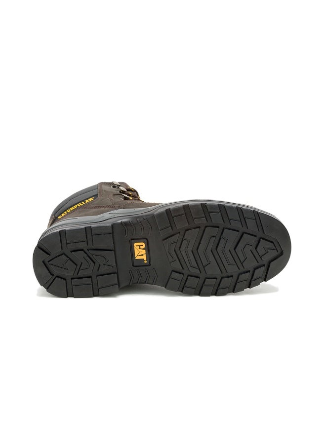 CATERPILLAR حذاء CAT Striver للرجال بغطاء حديدي – بني، مقاوم للماء، مقاوم للزيت، مقاوم للانزلاق SRC، حذاء عمل متين - Image 5