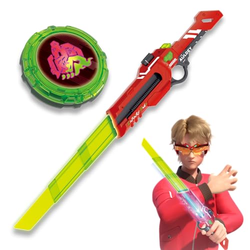 INFINITY NADO Spinning top Toy for Kids Glowing battling top Toy with Telescopic Sword Launcher battling top for Kids Boys Girls 5 6 7 8 9 10 11 12 Years Old and up Blazing War Bear - Image 1